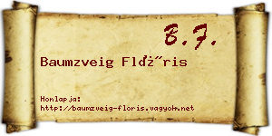 Baumzveig Flóris névjegykártya